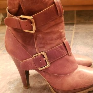 Jessica Simpson brown heel country boots 8.5